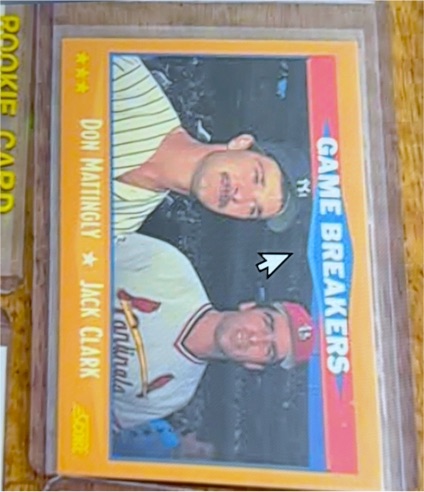1988 Score #650 Don Mattingly / Jack Clark — front