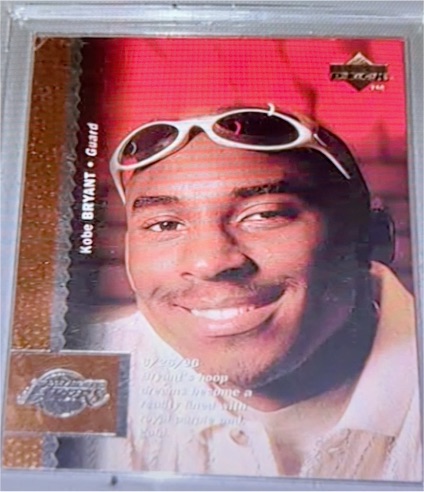 1996-97 Upper Deck #58 Kobe Bryant Rookie Card — front
