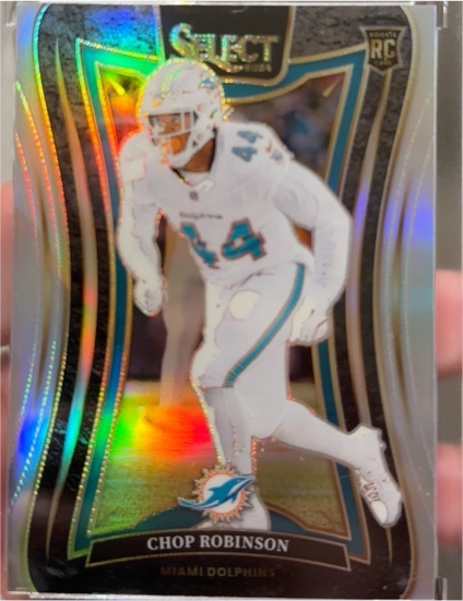 2024 Panini Select #343 Chop Robinson Suite Level Silver Prizm RC — front