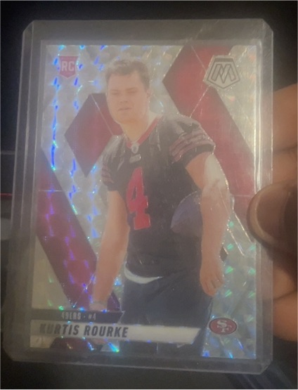 2025 Panini Mosaic #368 Kurtis Rourke Silver — front