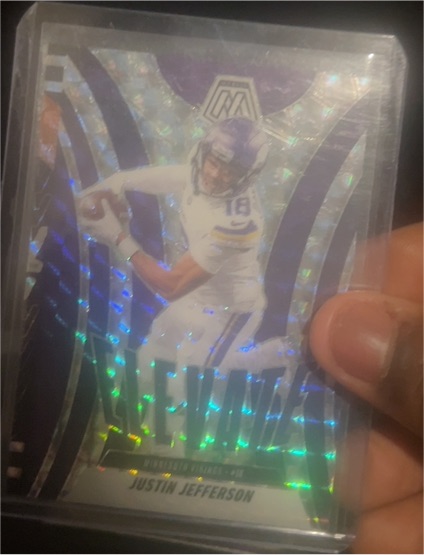 2024 Panini Select Concourse Silver Prizm #186 Justin Jefferson — front