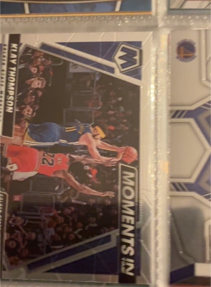 2021-22 Panini Mosaic Moments in Time Klay Thompson — front