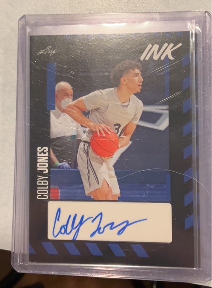 2023-24 Leaf Ink #BA-CJ1 Colby Jones — front