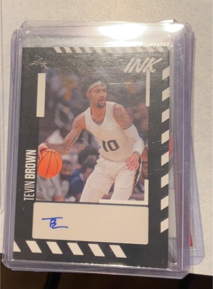 2023 Leaf Ink #BA-TB1 Tevin Brown — front