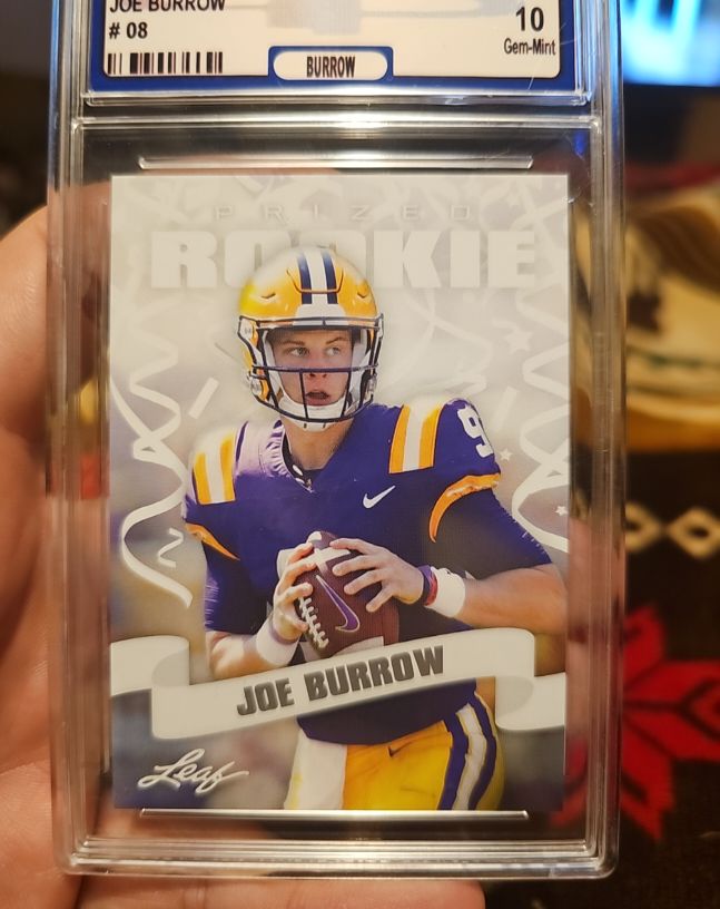 2020 Leaf Special Release Prized Rookie #08 Joe Burrow — front