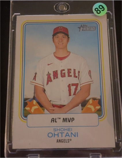 2022 Topps Heritage High Number Award Winners #AW-1 Shohei Ohtani — front