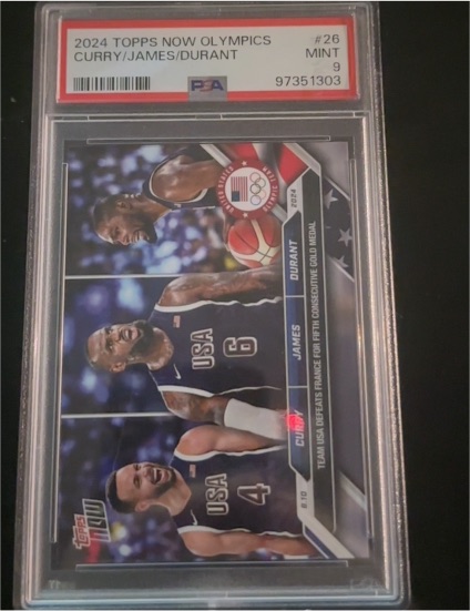 2024 Topps Now Olympics #26 Curry/James/Durant — front