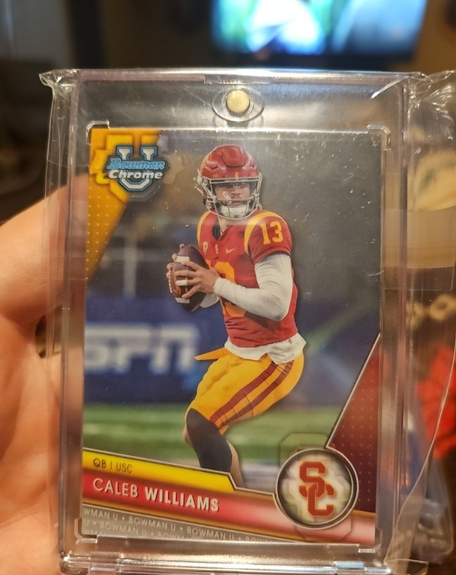 2023 Bowman University Chrome #1 Caleb Williams — front