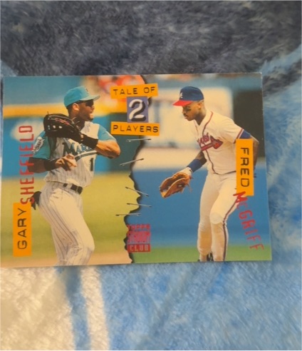 1994 Topps Stadium Club #180 Tale of 2 Players Gary Sheffield / Fred McGriff — front