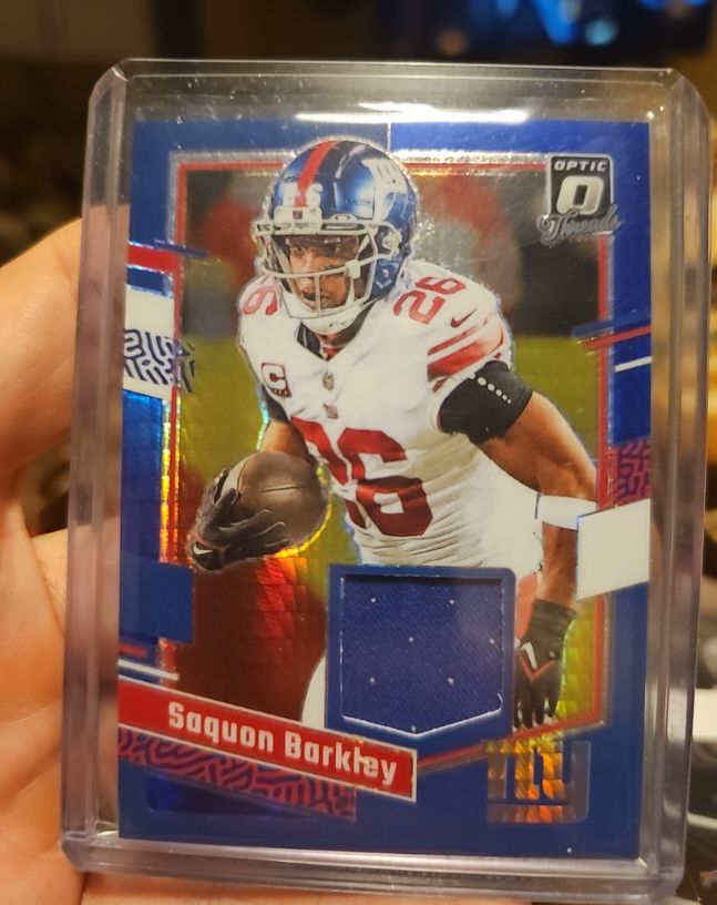 2023 Donruss Optic Threads #DT-SB Saquon Barkley — front