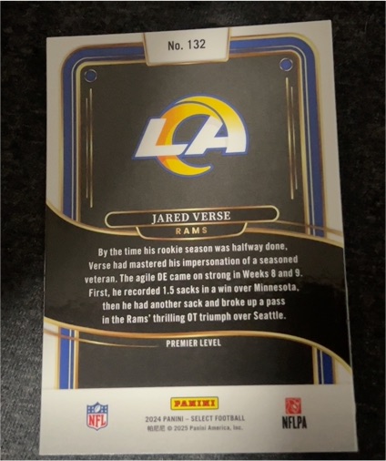 2024 Panini Select Football #132 Jared Verse — front