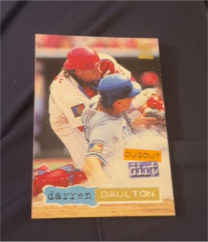1994 Topps Stadium Club #12 Darren Daulton Dugout Dirt — front