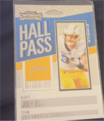 2023 Panini Contenders Hall Pass #10 Joey Bosa — front