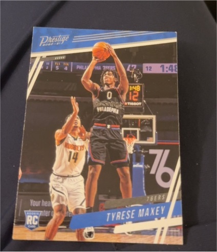 2020-21 Panini Chronicles Prestige #59 Tyrese Maxey — front
