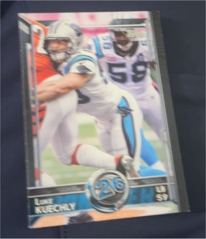2015 Topps #26 Luke Kuechly — front