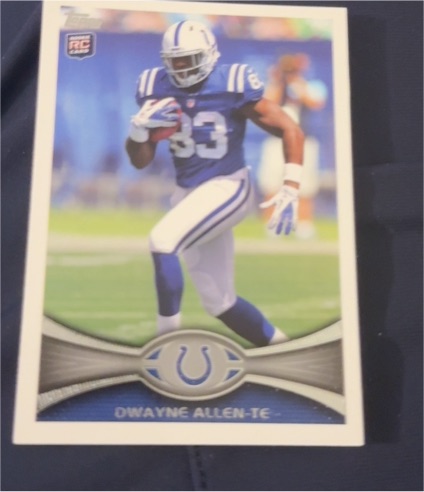 2012 Topps #58 Dwayne Allen Rookie Card — front