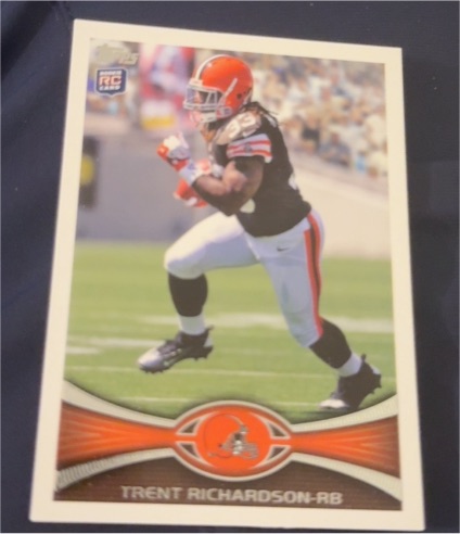 2012 Topps #380 Trent Richardson — front