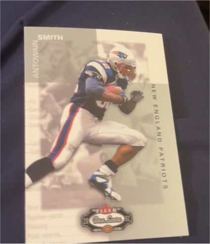 2002 Fleer Box Score Antowain Smith — front