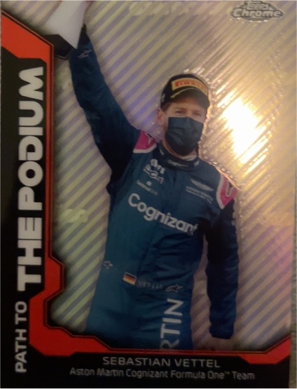 2021 Topps Chrome Formula 1 Path to the Podium #PTP-SV Sebastian Vettel — front