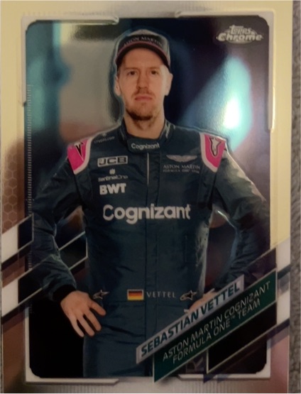 2021 Topps Chrome Formula 1 #7 Sebastian Vettel — front
