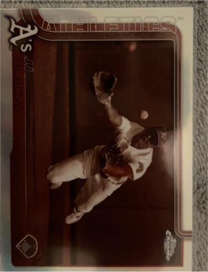 2025 Topps Chrome #183 JJ Bleday Sepia — front