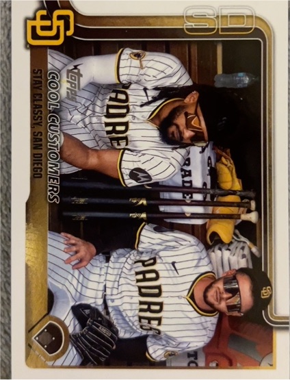 2025 Topps Update #US221 Fernando Tatis Jr./Jackson Merrill San Diego Padres Cool Customers — front