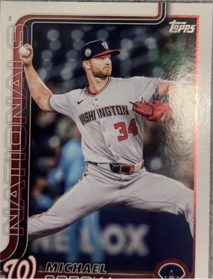 2025 Topps Update #US347 Michael Soroka — front