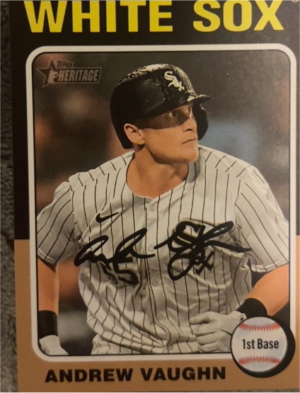 2024 Topps Heritage #554 Andrew Vaughn — front