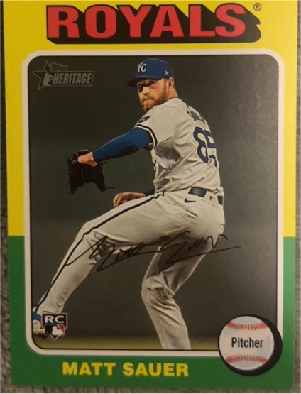 2024 Topps Heritage #659 Matt Sauer — front