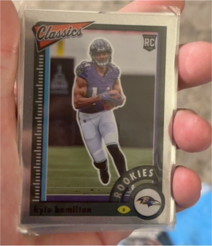 2022 Panini Classics #186 Kyle Hamilton Rookie Card — front