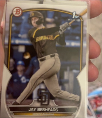 2023 Bowman Draft #BD-166 Jay Beshears — front