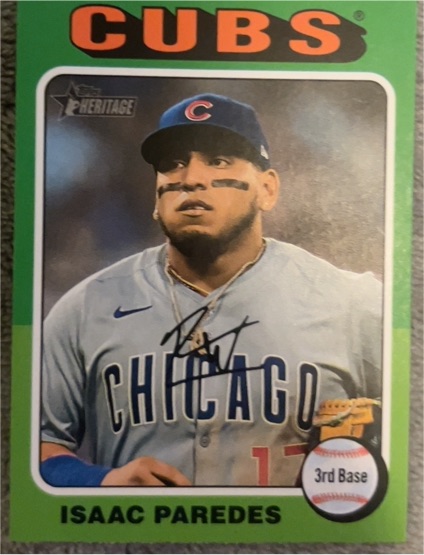 2024 Topps Heritage #573 Isaac Paredes — front