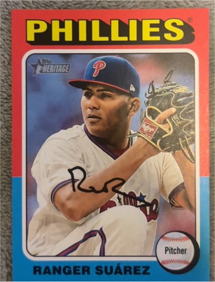 2024 Topps Heritage #685 Ranger Suárez — front