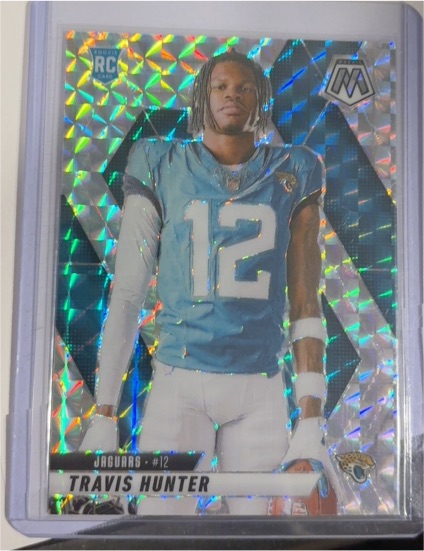 2025 Panini Mosaic #12 Travis Hunter — front