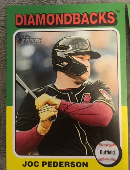 2024 Topps Heritage #595 Joc Pederson — front