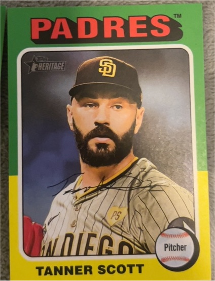 2024 Topps Heritage #506 Tanner Scott — front
