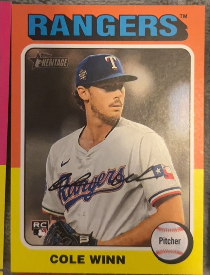 2024 Topps Heritage #652 Cole Winn — front