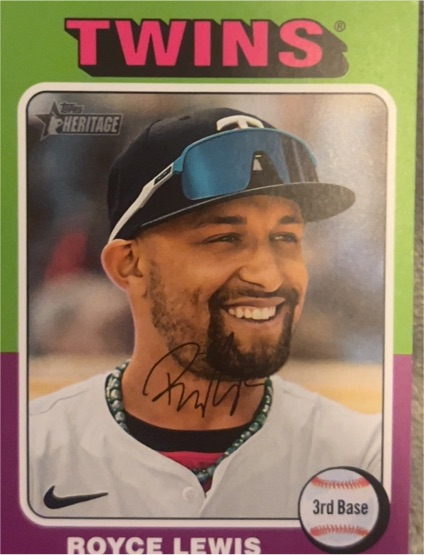 2024 Topps Heritage #577 Royce Lewis — front