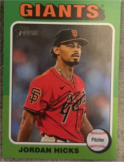 2024 Topps Heritage High Number #525 Jordan Hicks — front
