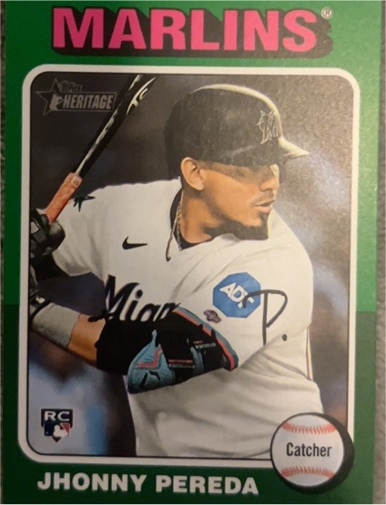2024 Topps Heritage #719 Jhonny Pereda — front