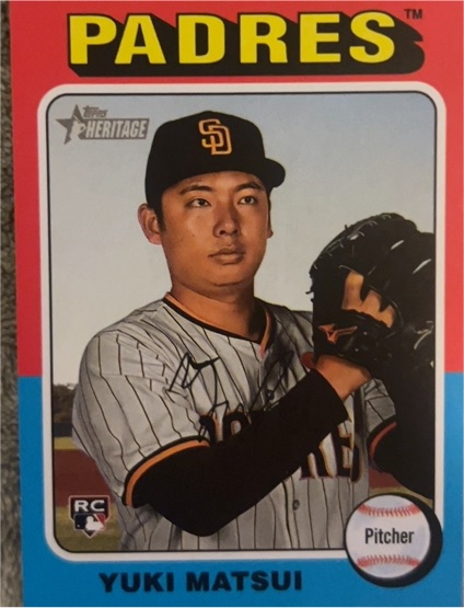 2024 Topps Heritage High Number #509 Yuki Matsui — front