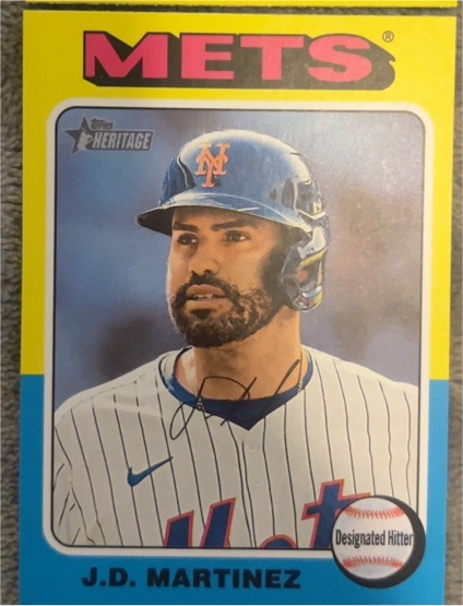2024 Topps Heritage #528 J.D. Martinez — front