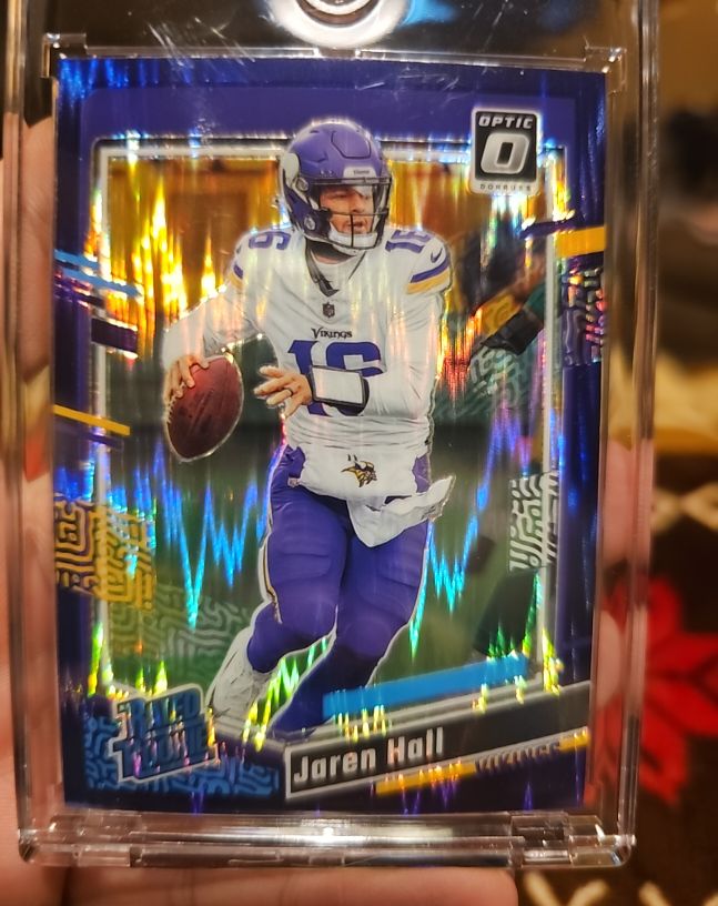 2023 Panini Donruss Optic #270 Jaren Hall Purple Shock Rated Rookie — front