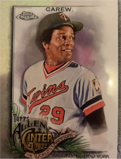 2022 Topps Allen & Ginter Chrome #145 Rod Carew — front