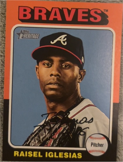 2024 Topps Heritage #519 Raisel Iglesias — front