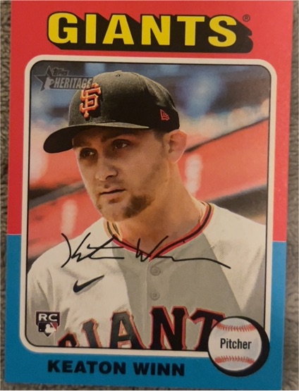 2024 Topps Heritage #695 Keaton Winn — front