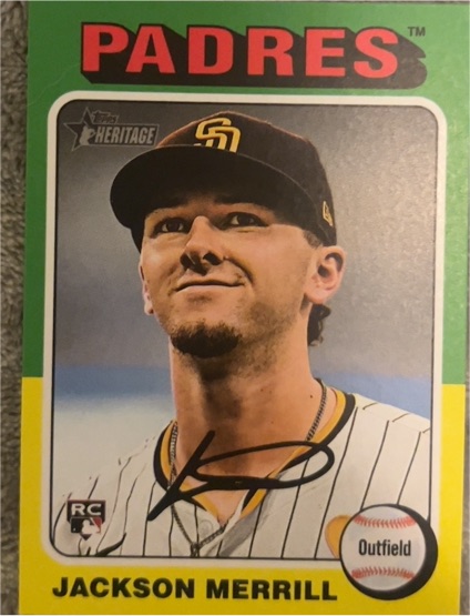 2024 Topps Heritage #689 Jackson Merrill — front
