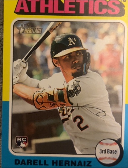 2024 Topps Heritage High Number #670 Darell Hernaiz Rookie — front