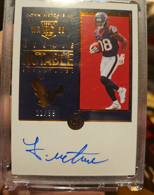 2022 Panini Encased Rookie Notable Signatures #RNS-JM John Metchie III — front