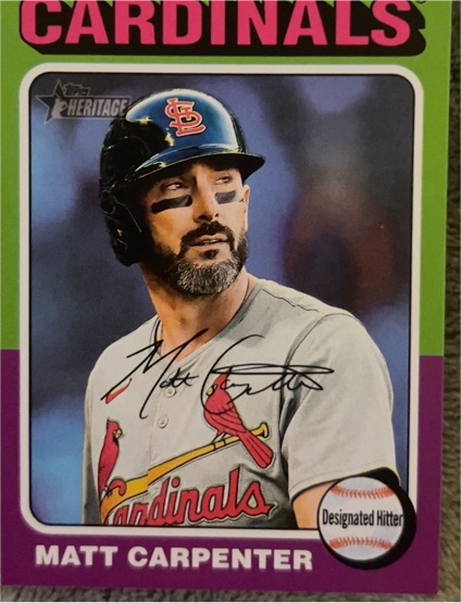 2024 Topps Heritage #589 Matt Carpenter — front